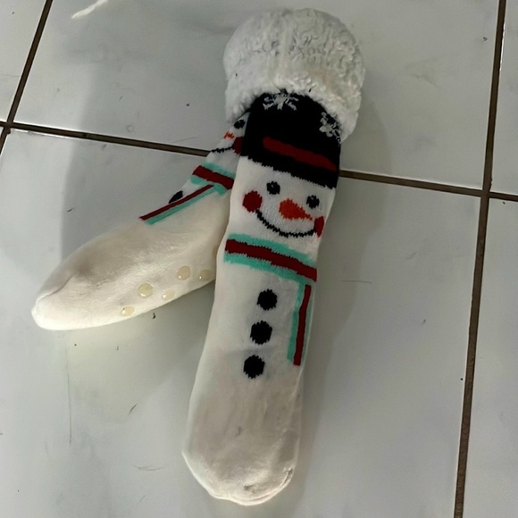 Thick snowman socks, great for the holidays. One size. - Picture 1 of 4